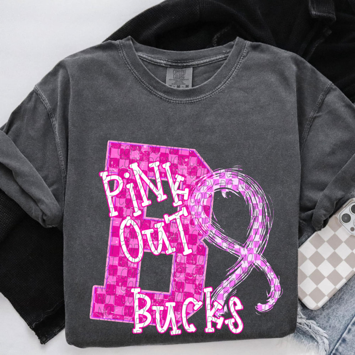 Bucks Pink Out Varsity (city) DTF Transfer