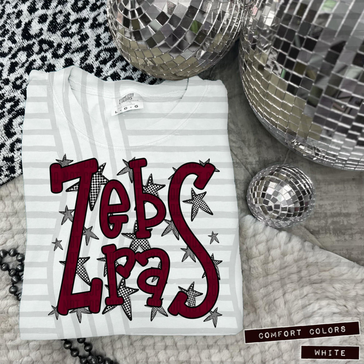 Maroon Staggered Mascots (Caplinger)