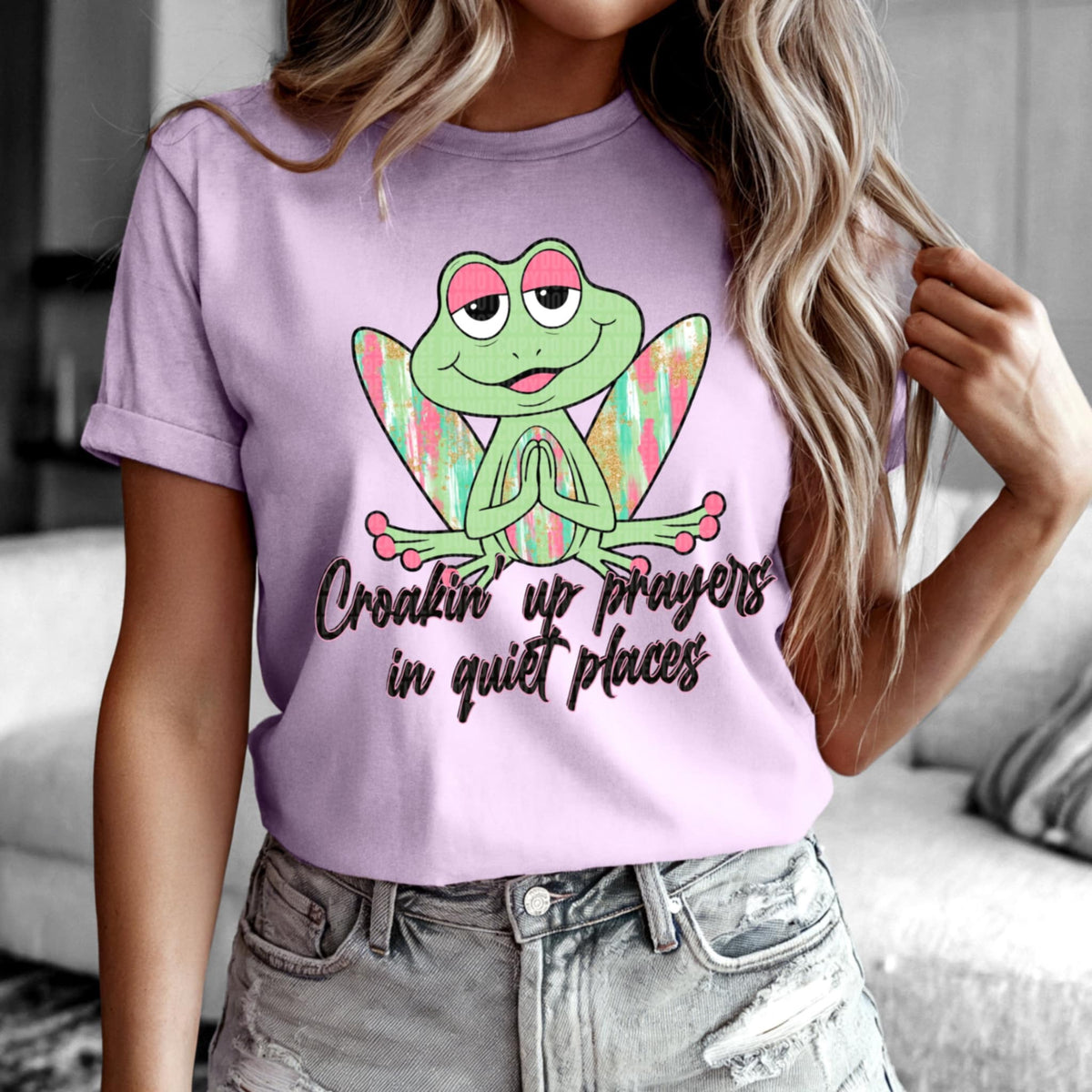 Croakin up prayer in quiet places (SDD) 98386 DTF transfer