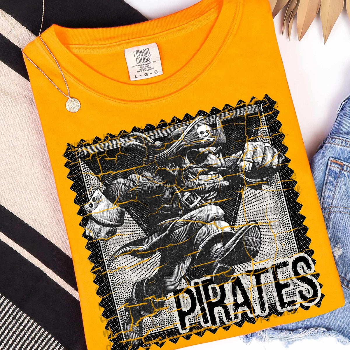 Pirates vintage stamp (TTD) DTF transfer