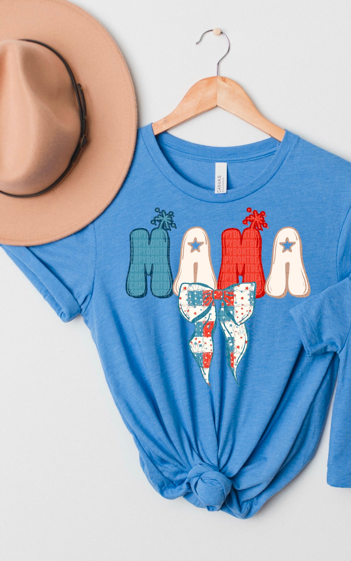 Mama patriotic bow 97658 DTF transfer