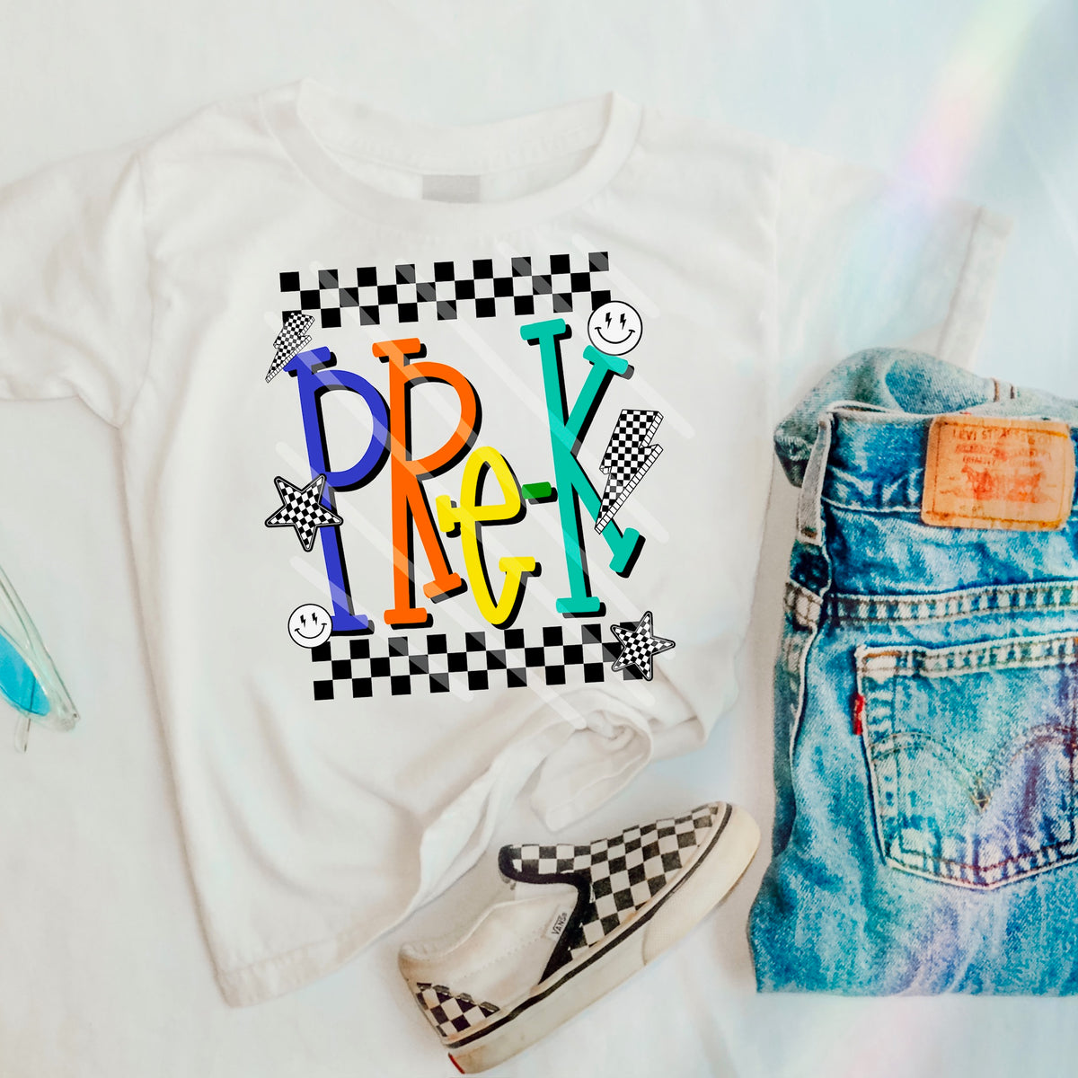 Pre K boy colors with doodles (saved) 114445 DTF transfer