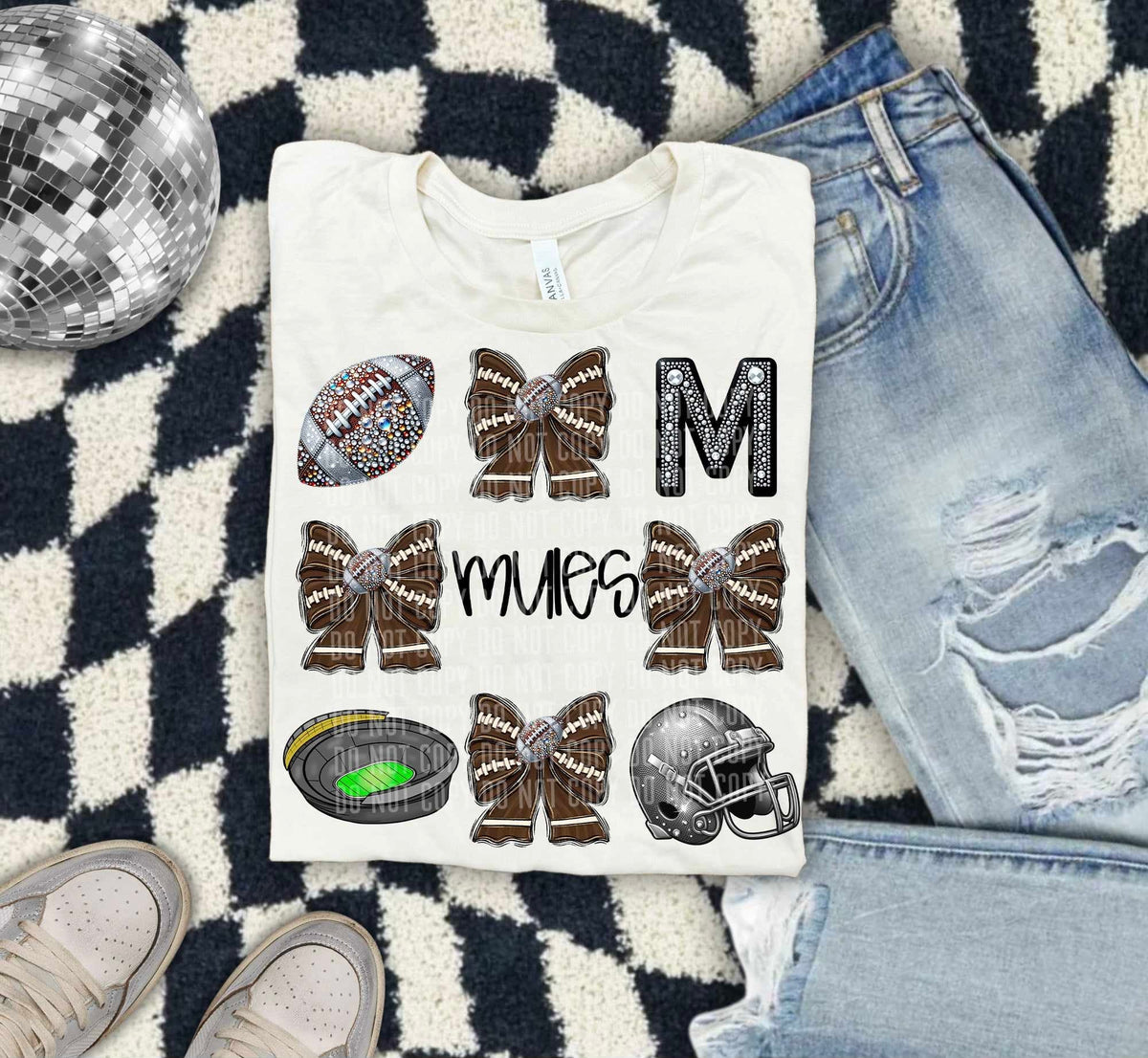 Mules football collage (Caplinger) 55842 DTF transfer