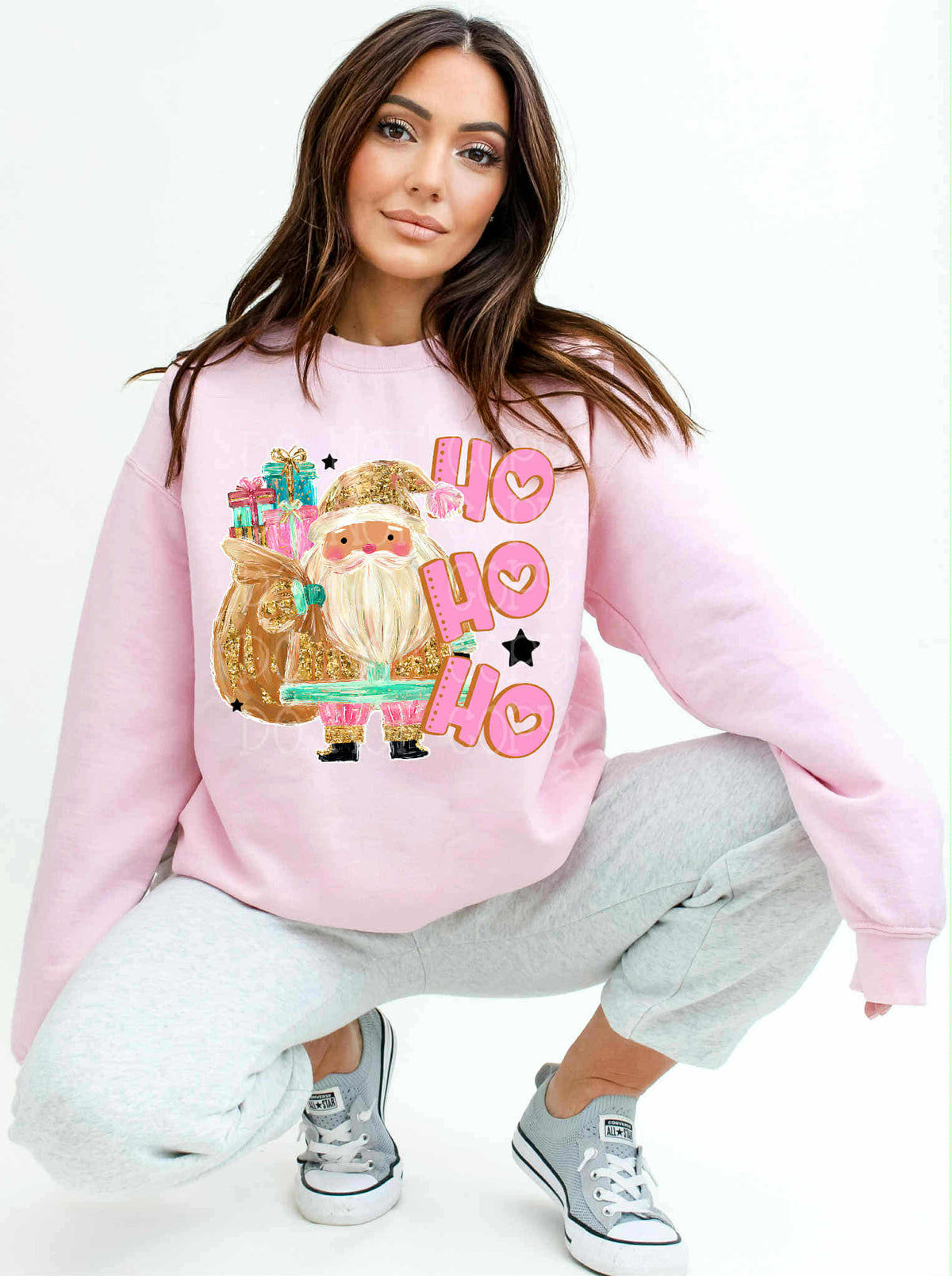 Ho Ho Ho Glittery Santa (C’s) DTF Transfer