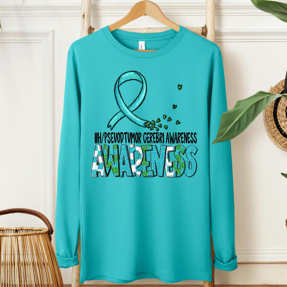 IIH/ Pseuodtumor Gerbri awareness ribbon (SDD) 107688 DTF transfe