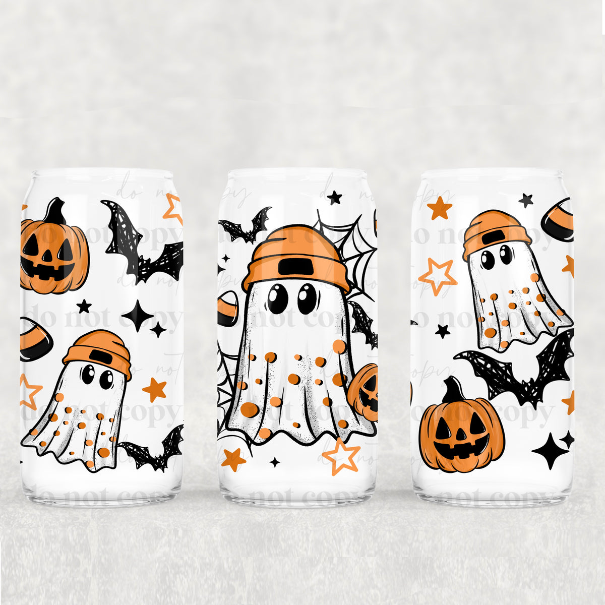 Ghost with orange beanie (CSC) UV DTF WRAP