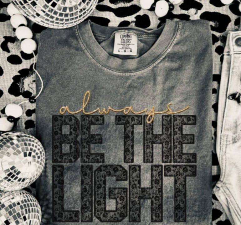 Always be the light black lace 92771 DTF transfer