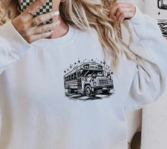 Bus BLACK pocket 98650 DTF transfer