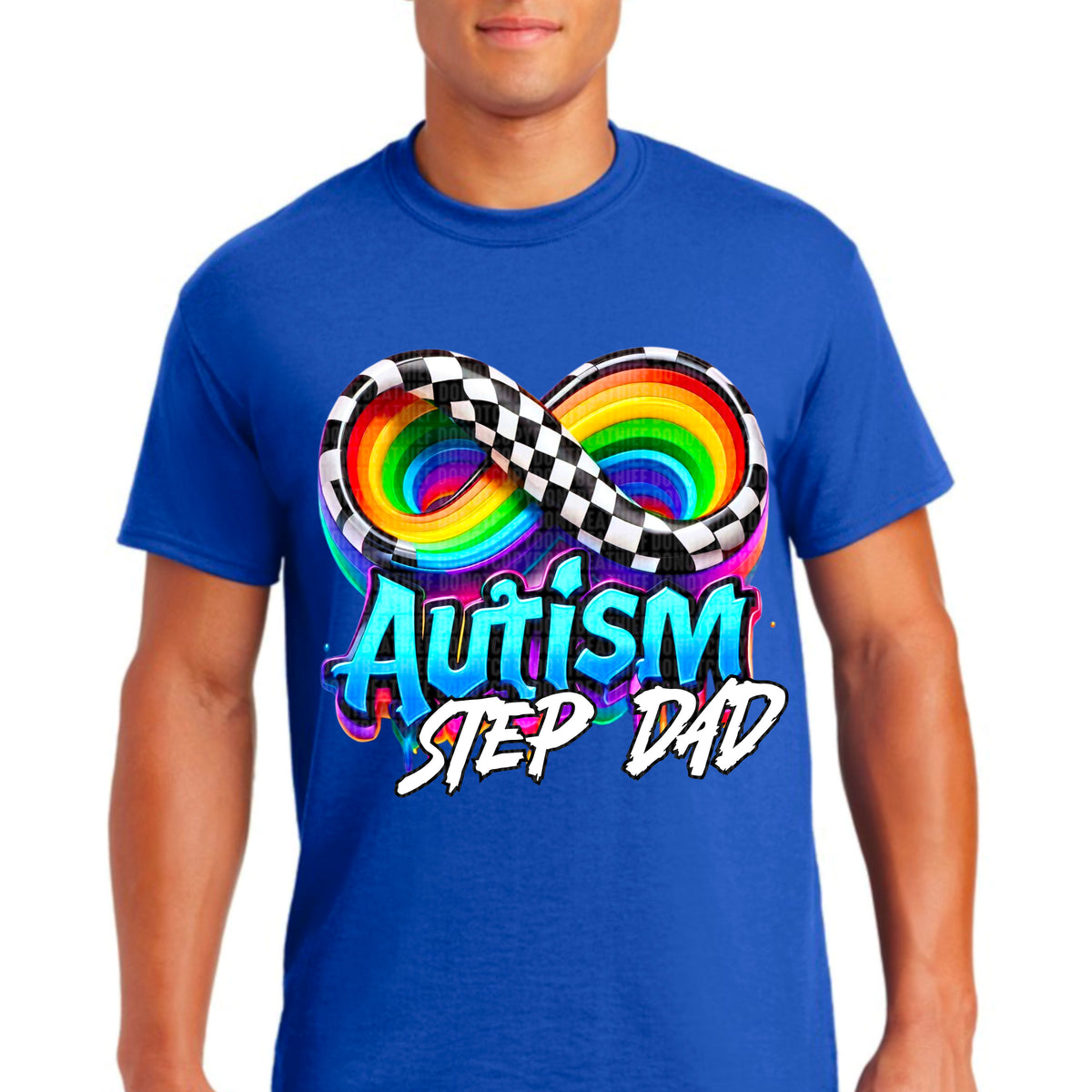 Autism step dad 93842 DTF transfer
