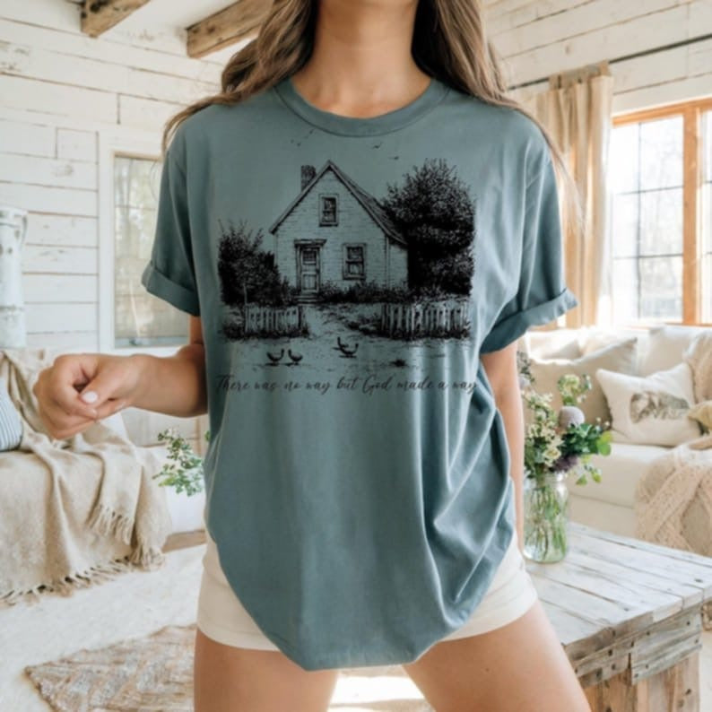 There was no way but god made a way house 87740 DTF transfer