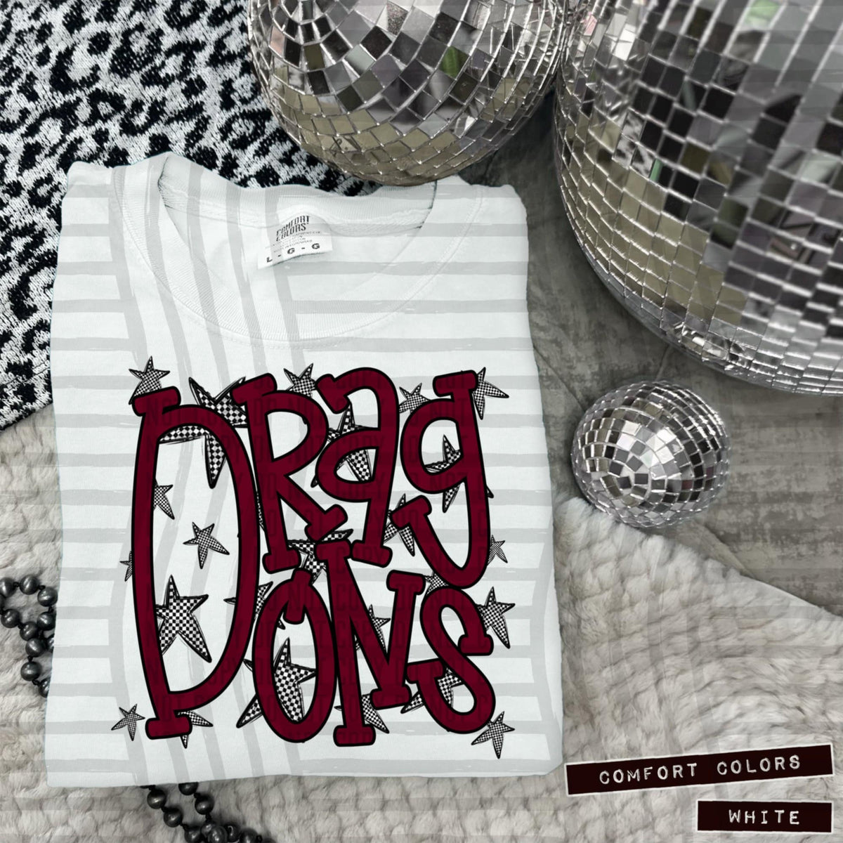 Maroon Staggered Mascots (Caplinger)