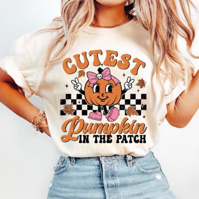 Cutest Pumpkin in the Patch DTF transfer