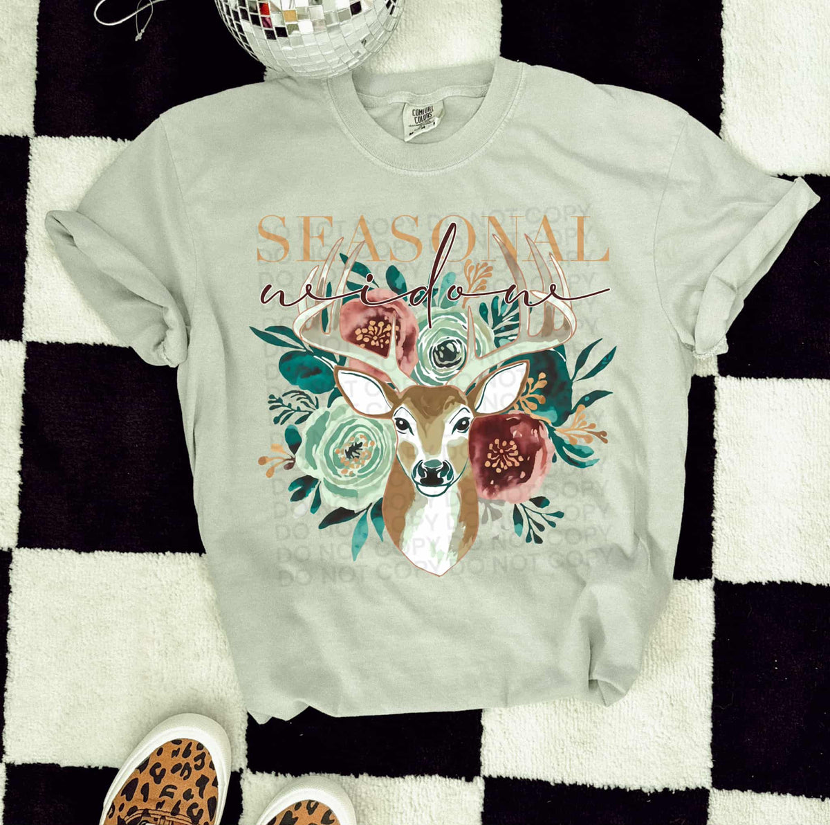 Seasonal Widow Deer SCG DTF transfer