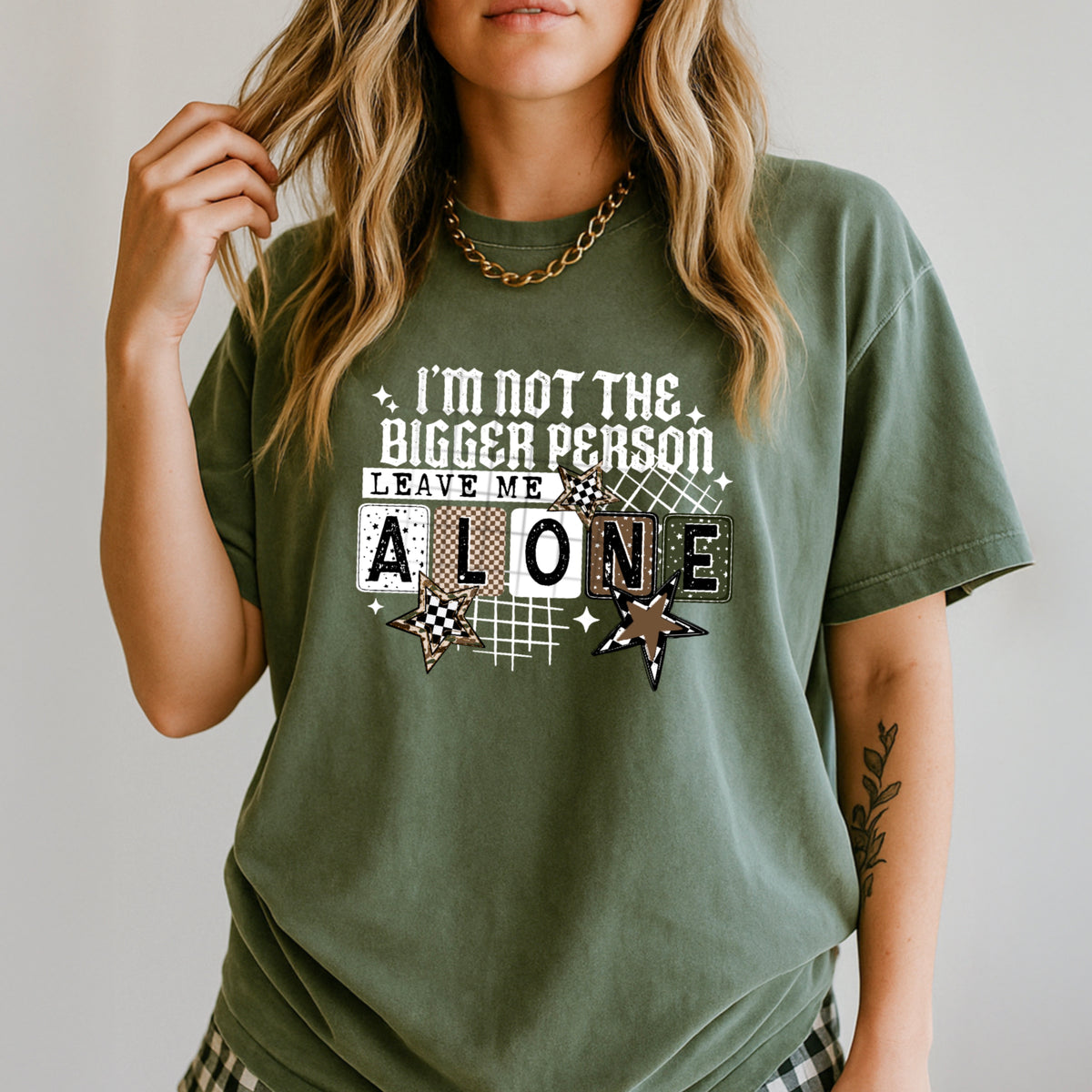 I’m not the bigger person leave me alone (white) (CSC) DTF Transfer