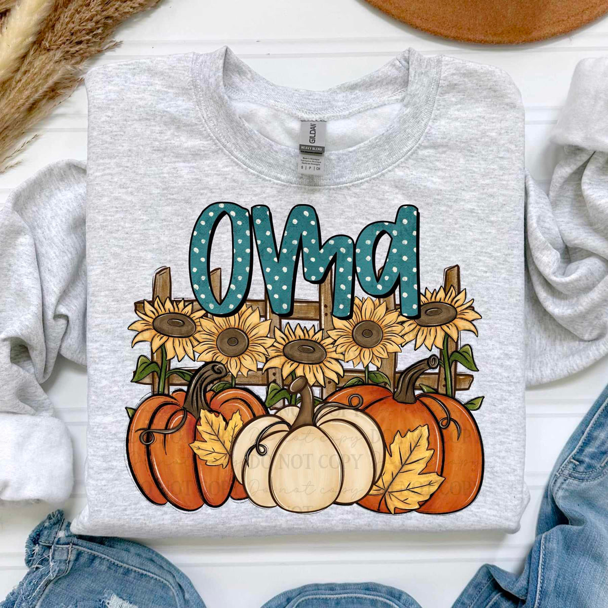 Oma sunflowers and pumpkins (ABD) 60760 DTF transfer