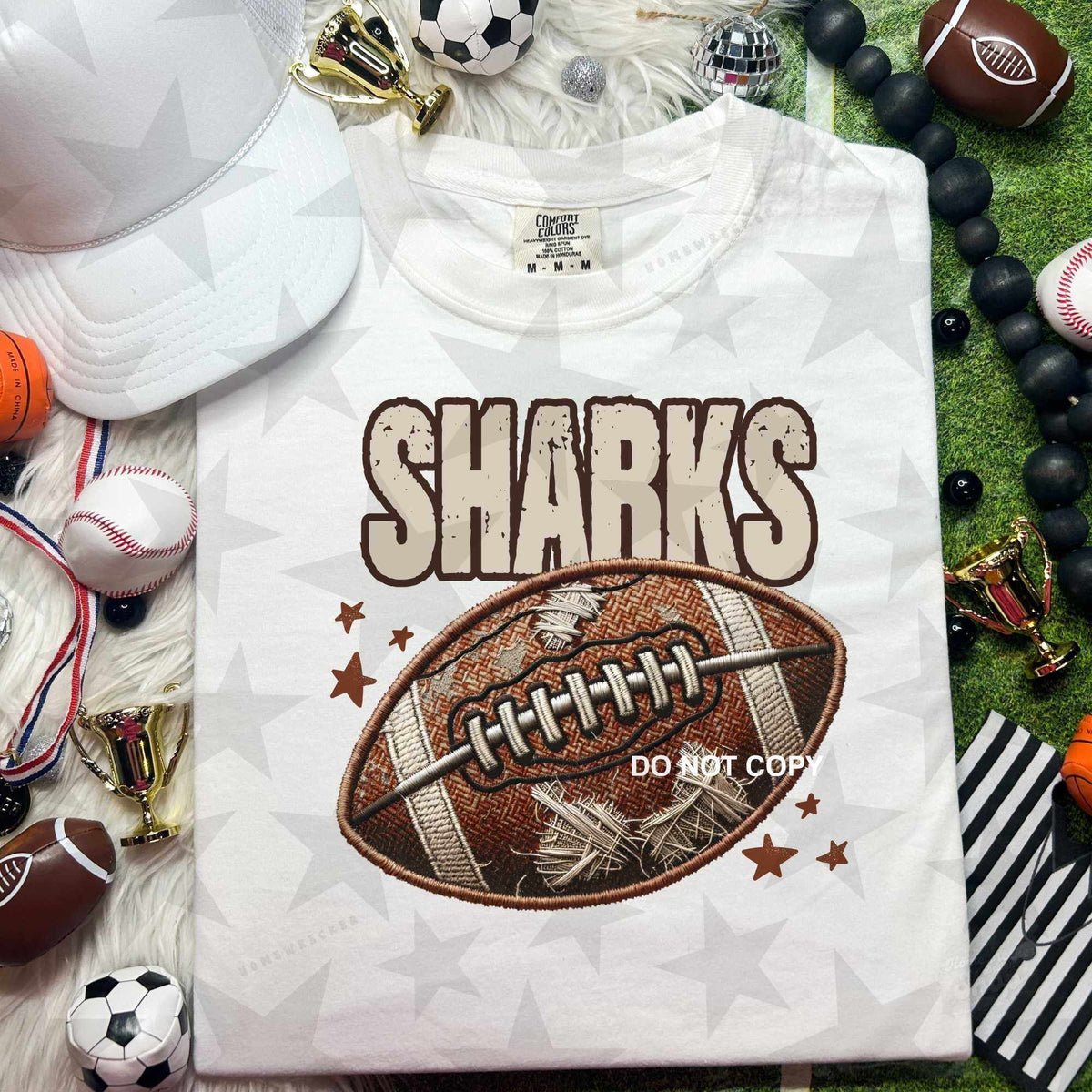 Sharks football (HW) 58118 DTF transfer