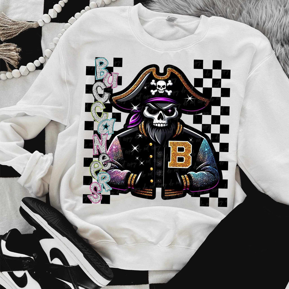 Buccaneers Dalmatian filled with mascot (VIRGO) 58059 DTF transfer