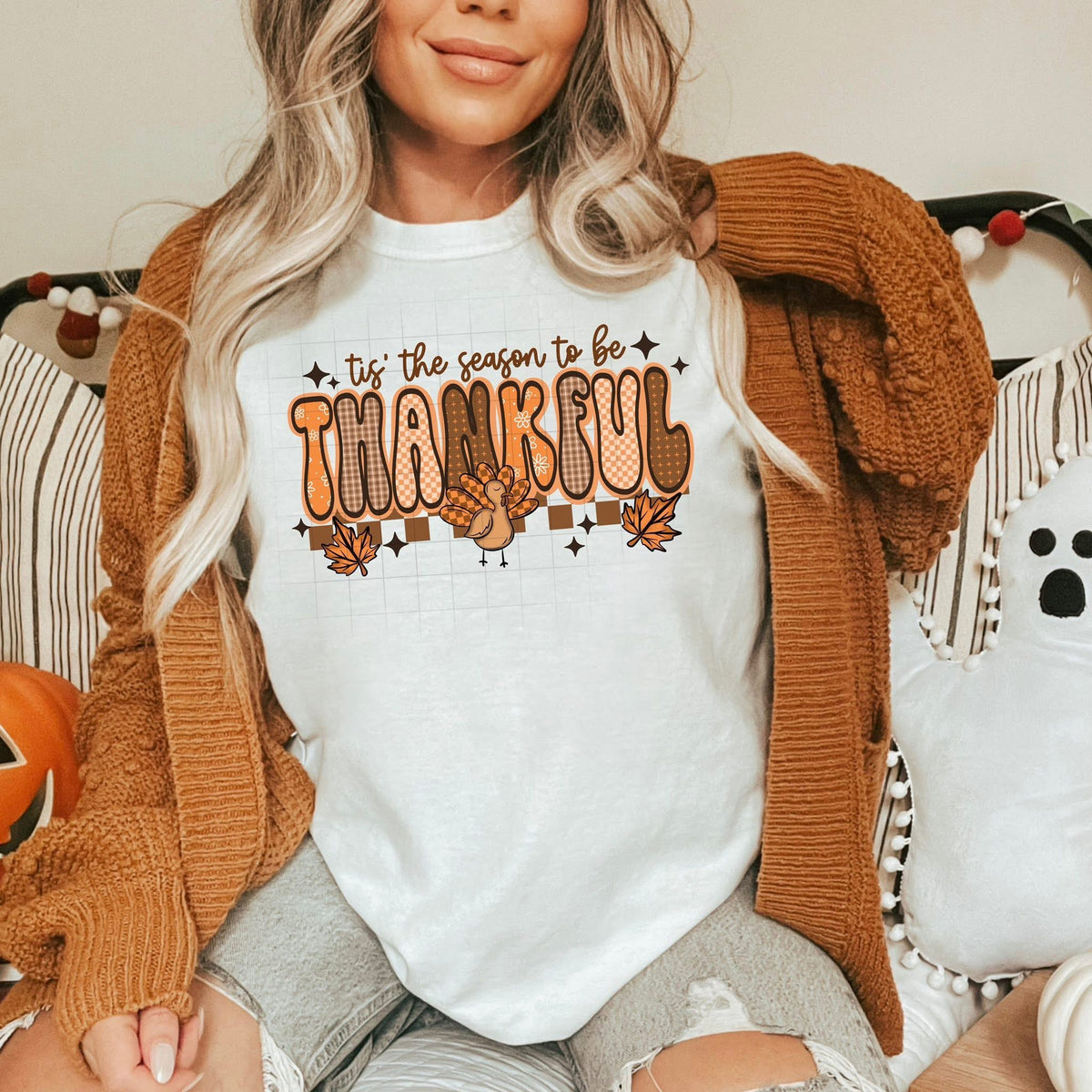 Tis the season to be Thankful with turkey CSC DTF transfer