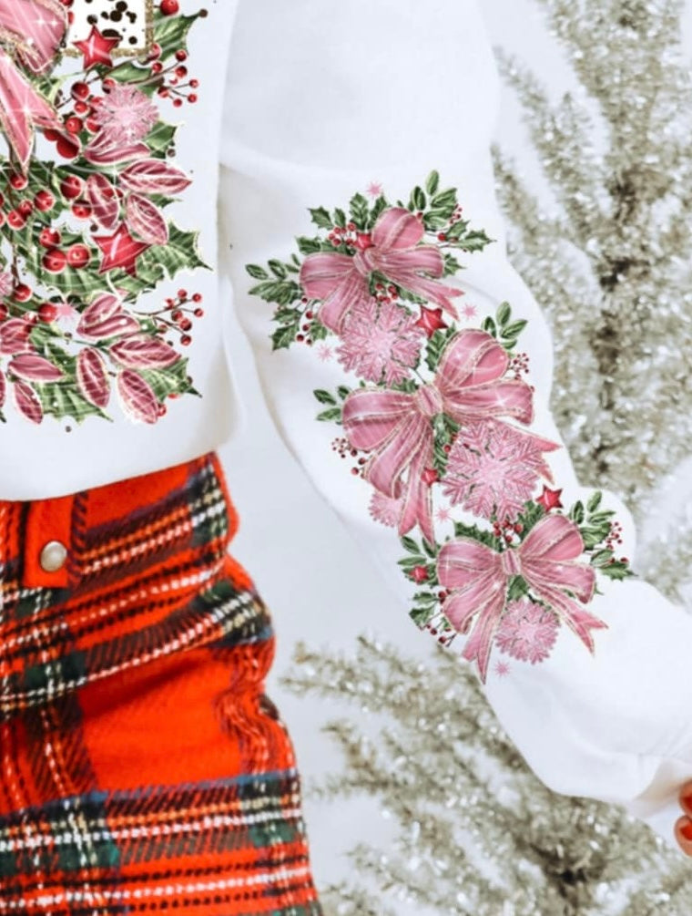 Dalmation Christmas Cross (SLEEVE) AG DTF transfer