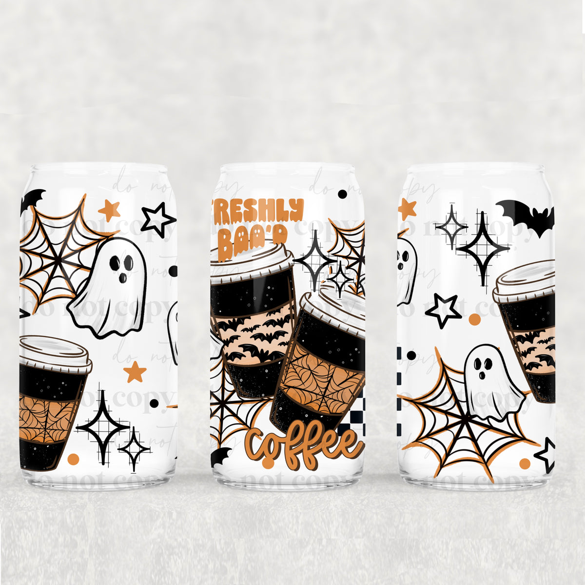 Freshly boo’d coffee (CSC) UV DTF WRAP