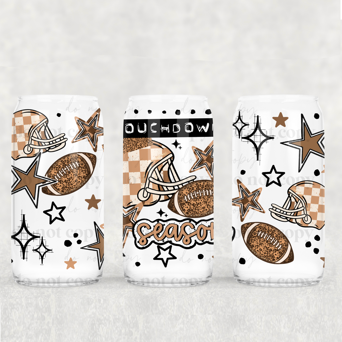 Touchdown season with helmet (CSC) UV DTF WRAP