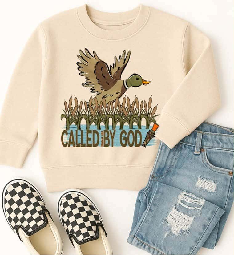 Called By God bird with pink orange (s&g) DTF transfer