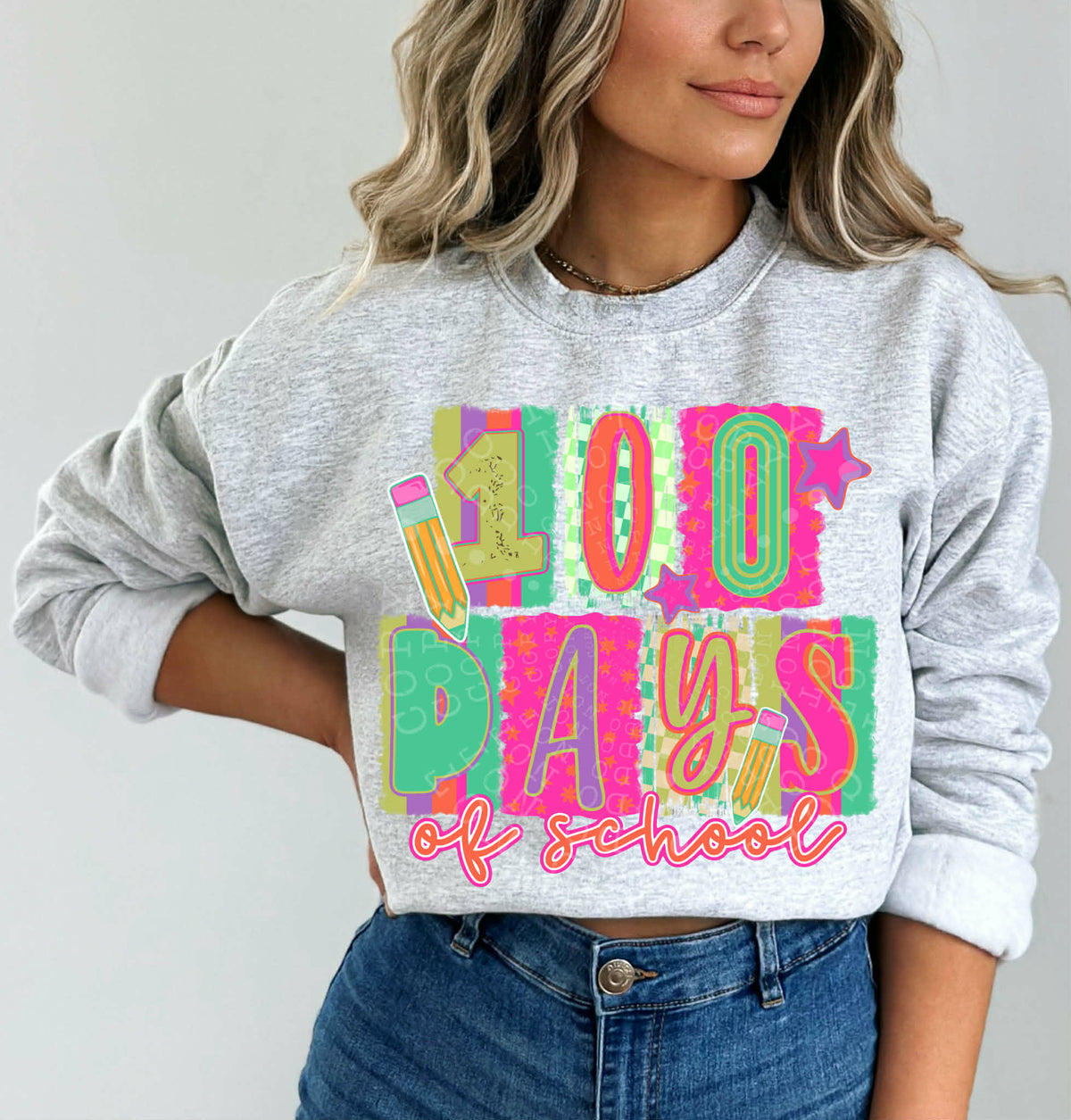 100 days of school mixed fonts (c’s) DTF Transfer