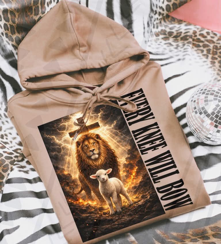 Every knee shall bow lion (TGG) DTF Transfer
