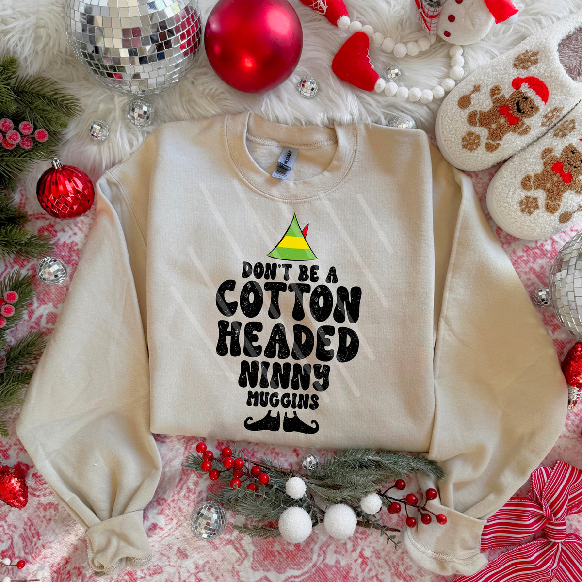 Cotton headed ninny muggins 113924 DTF transfer