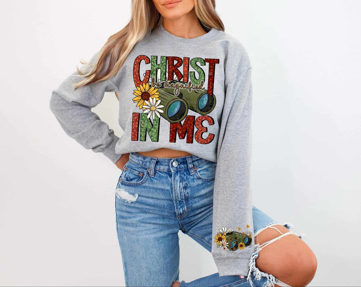 Christ be magnified in me FRONT 75682 DTF transfer