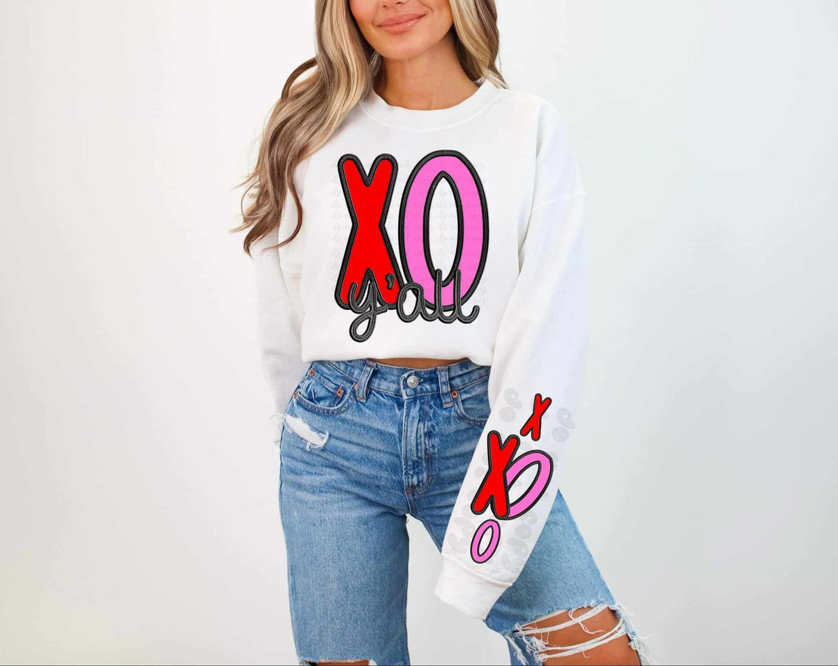 Xo y’all FRONT ONLY 73704 DTF transfer