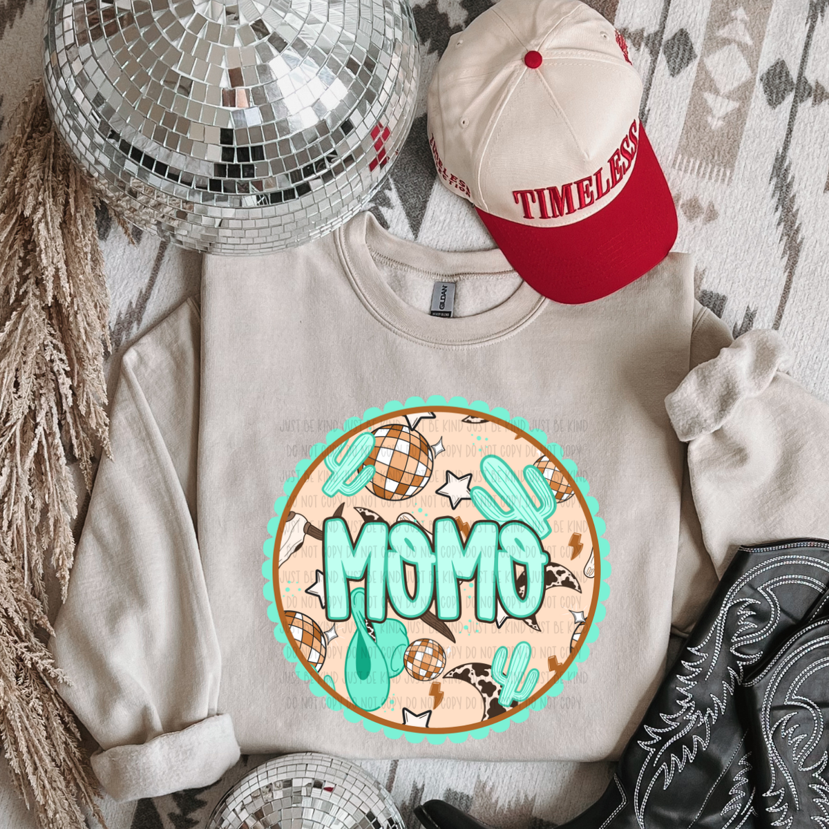 Momo *Teal (Kayndi) 72857 DTF transfer