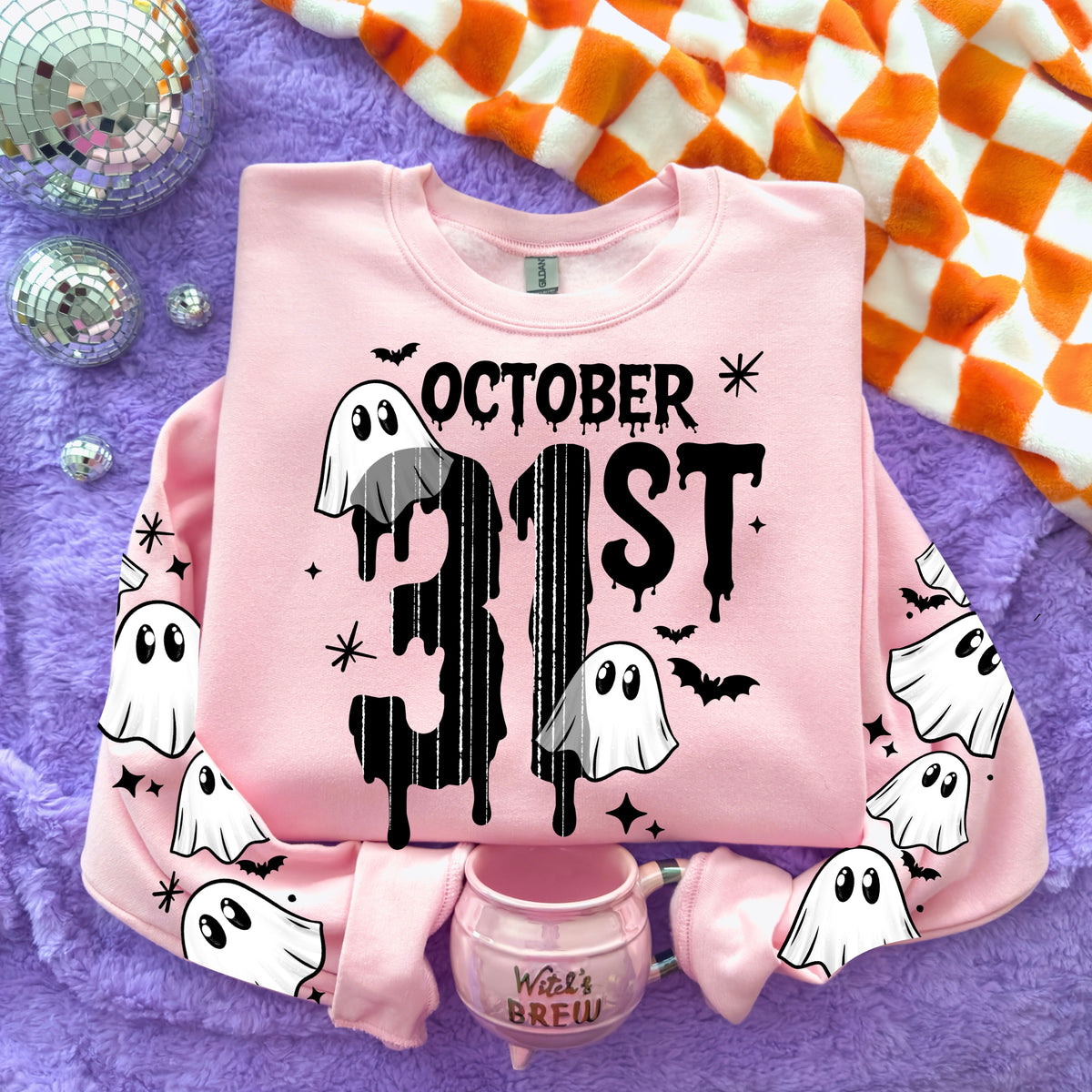 October 31st ghost (front only) (Csc) DTF Transfer