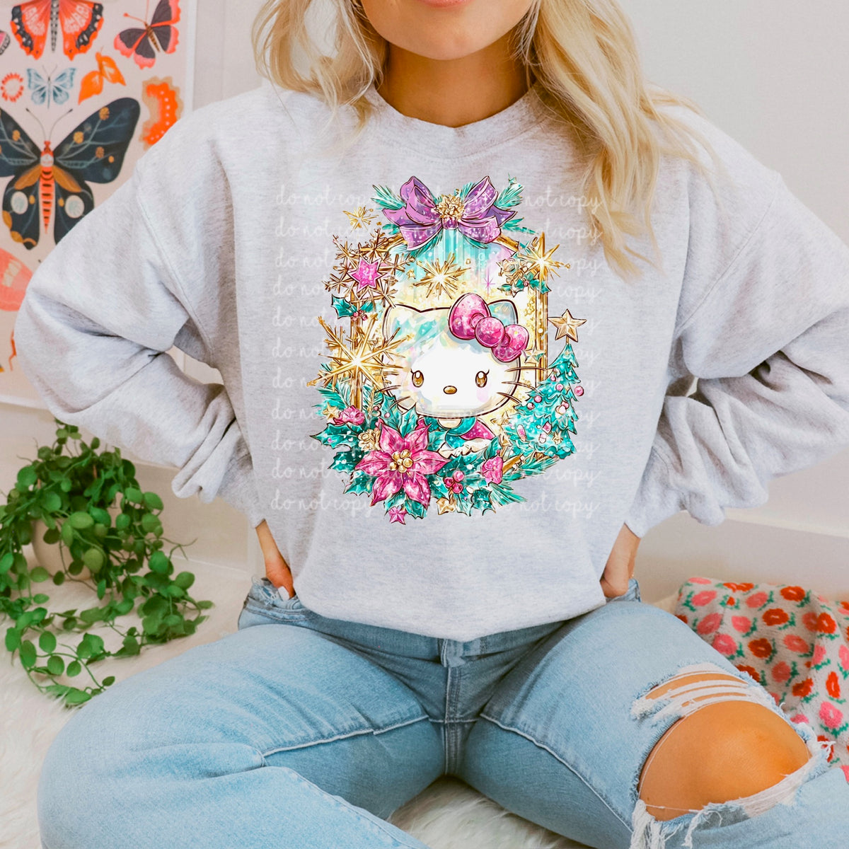 Kitty Frame 117462 DTF transfer