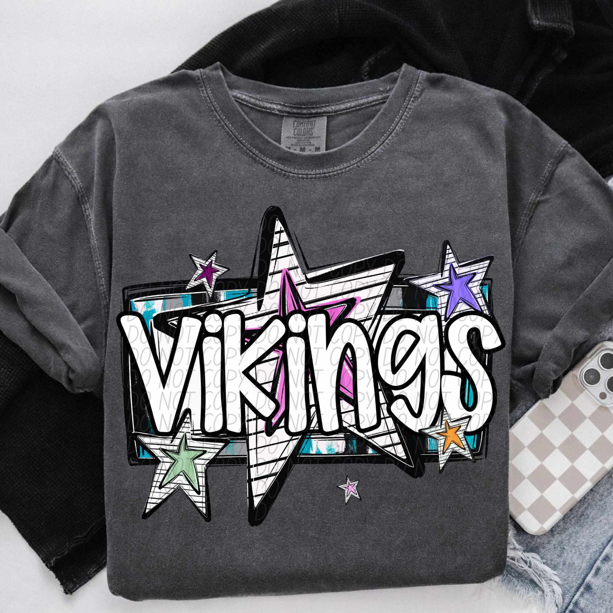 Vikings stars (CITY) 84947 DTF transfer