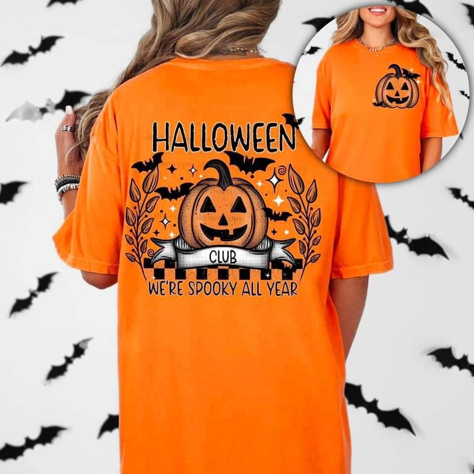 Halloween club color FRONT ONLY (CSC) 52684 DTF transfer