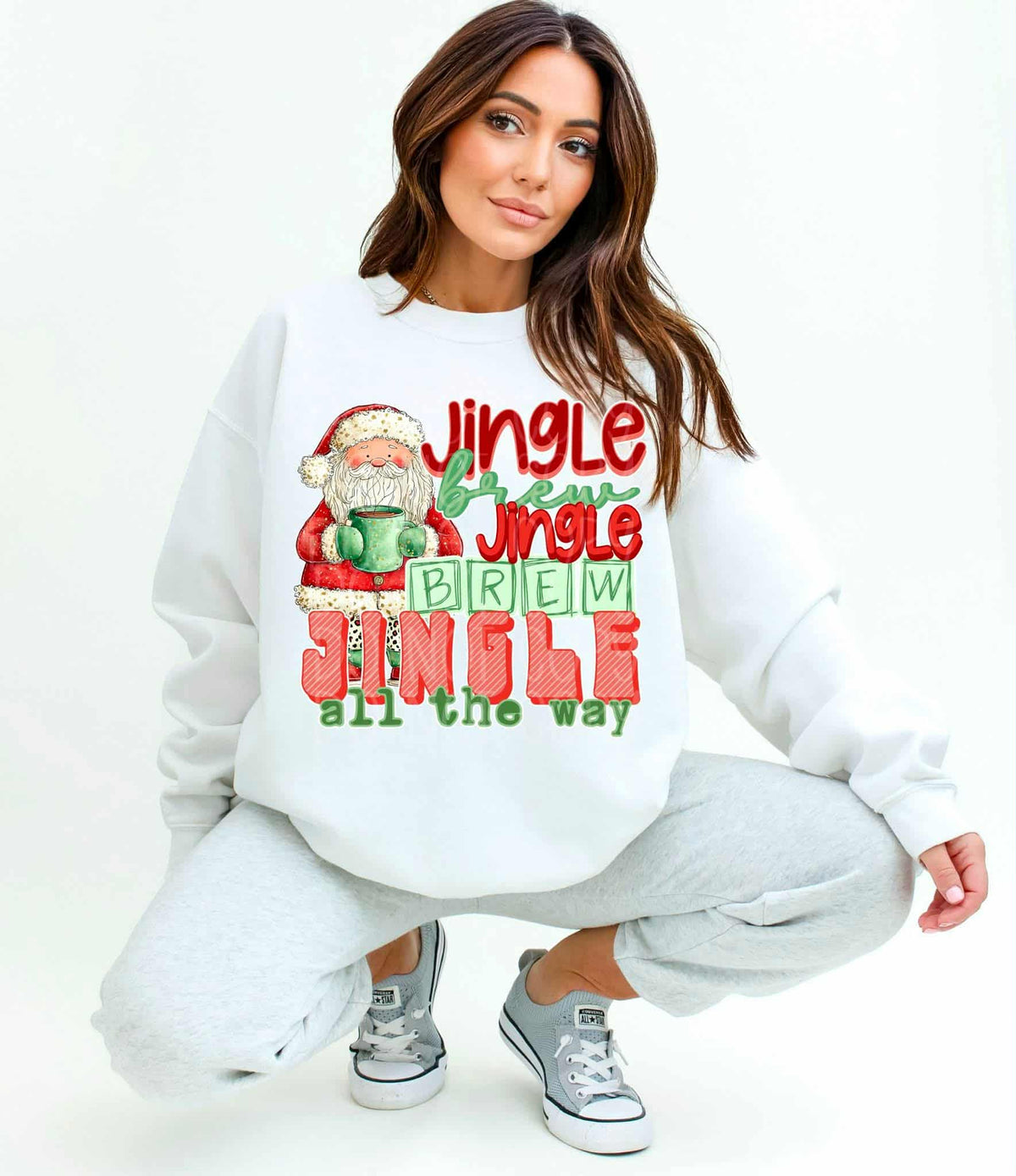 Jingle brew jingle all the way Santa (C’s) DTF Transfer