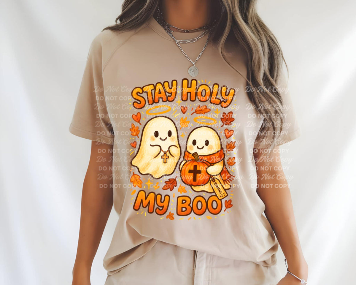Stay Holy My Boo ghosts revel 113203 DTF transfer