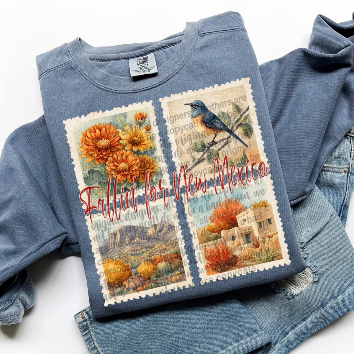 Falling For New Mexico Fall Stamps (TTD) DTF transferr