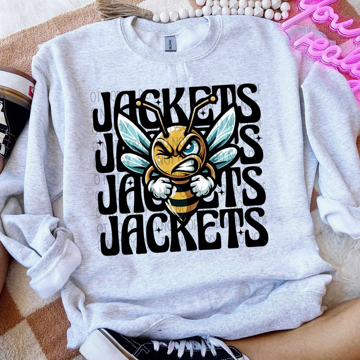 Jackets stacked Winking Mascot SWD 49039 DTF transfer