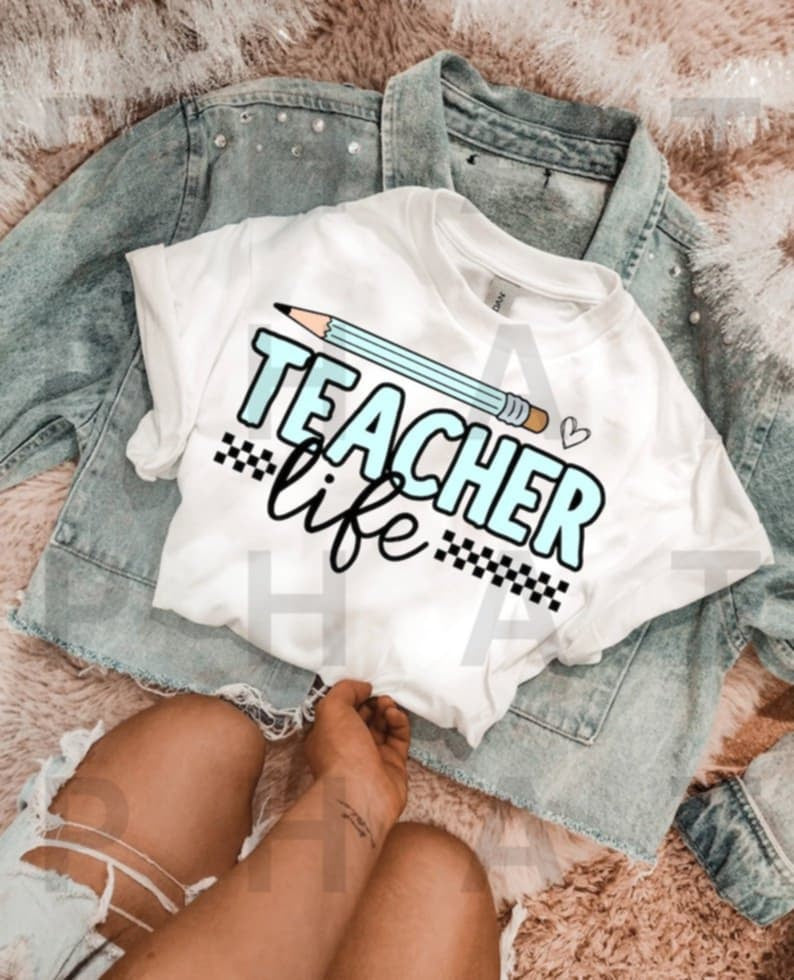 Teach blue font 99036 DTF transfer