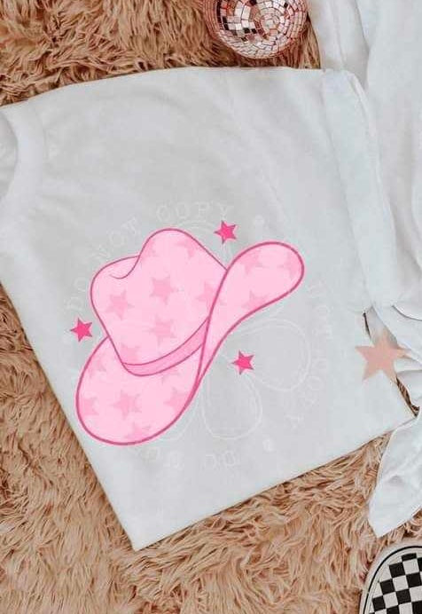 Pink cowgirl hat (LYTTLE) 64221 DTF transfer
