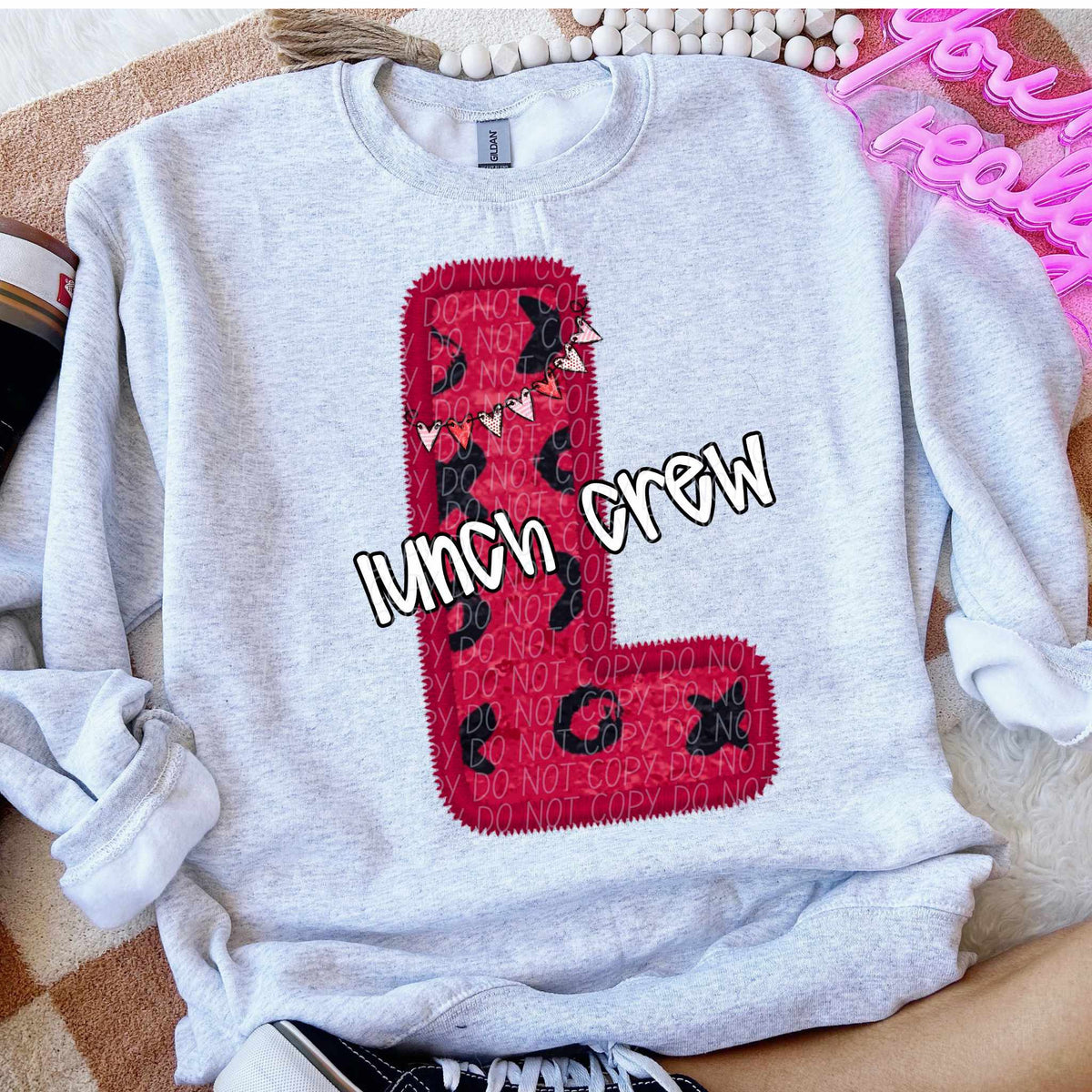 L lunch crew valentine (CITY) 79141 DTF transfer