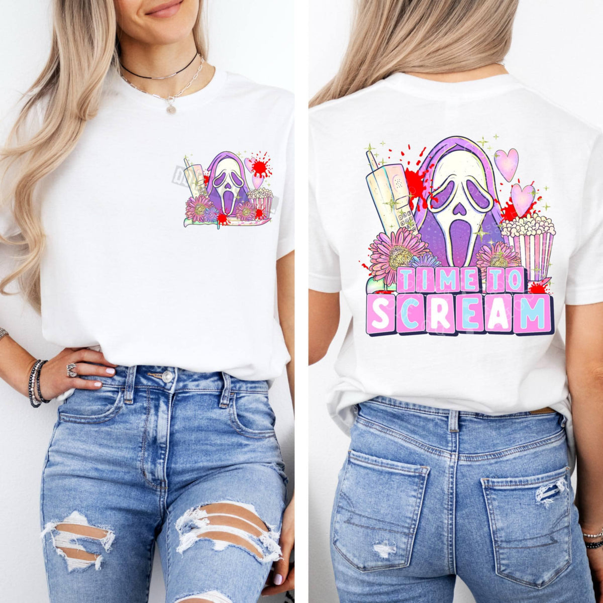 Time to scream BACK 103144 DTF transfer