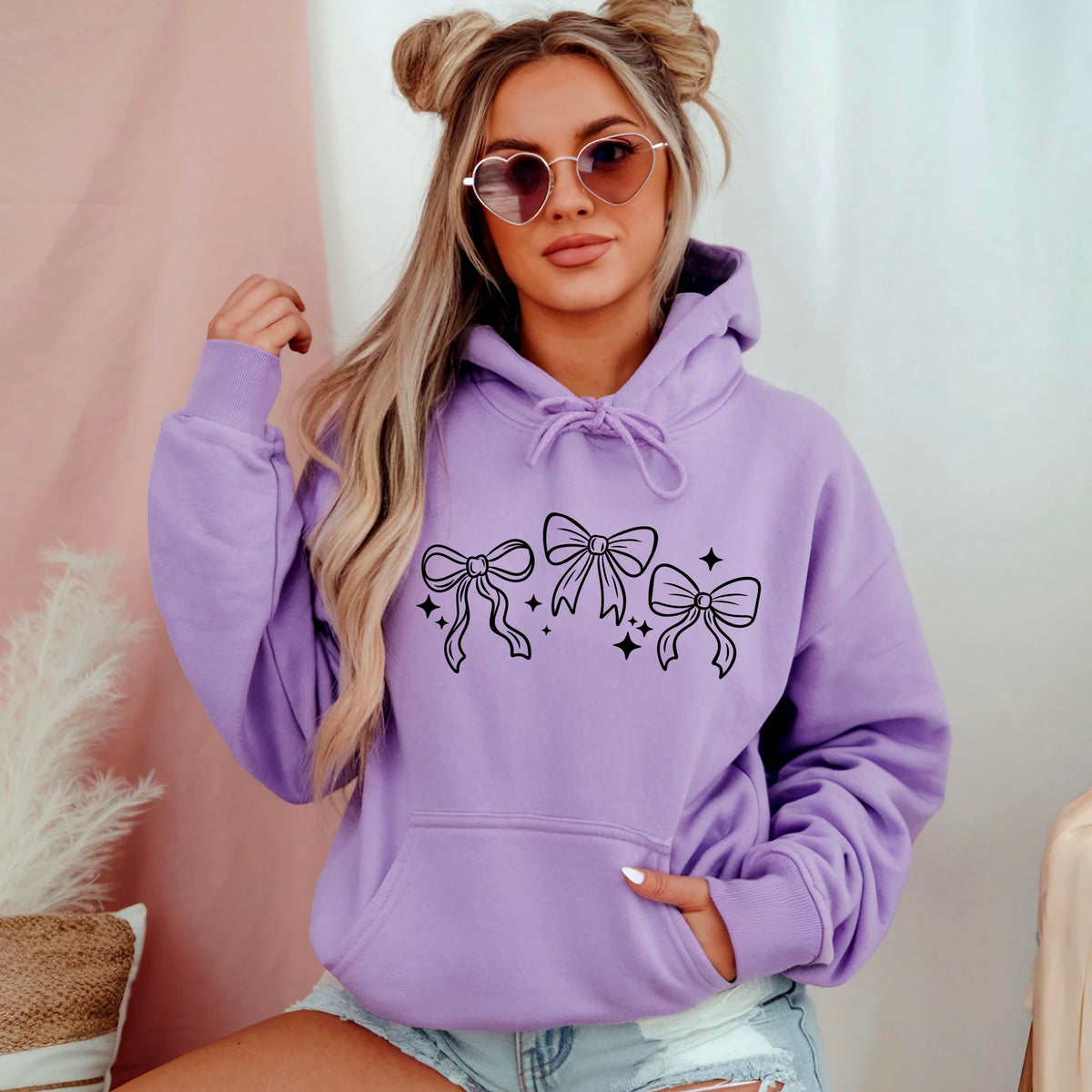 Simple Bows BLACK (CSC) DTF transfer