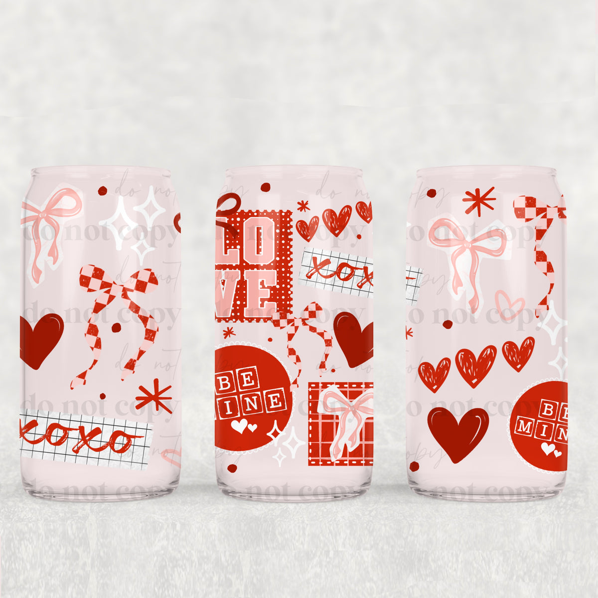 Love Valentine frames (CSC) UV DTF WRAP