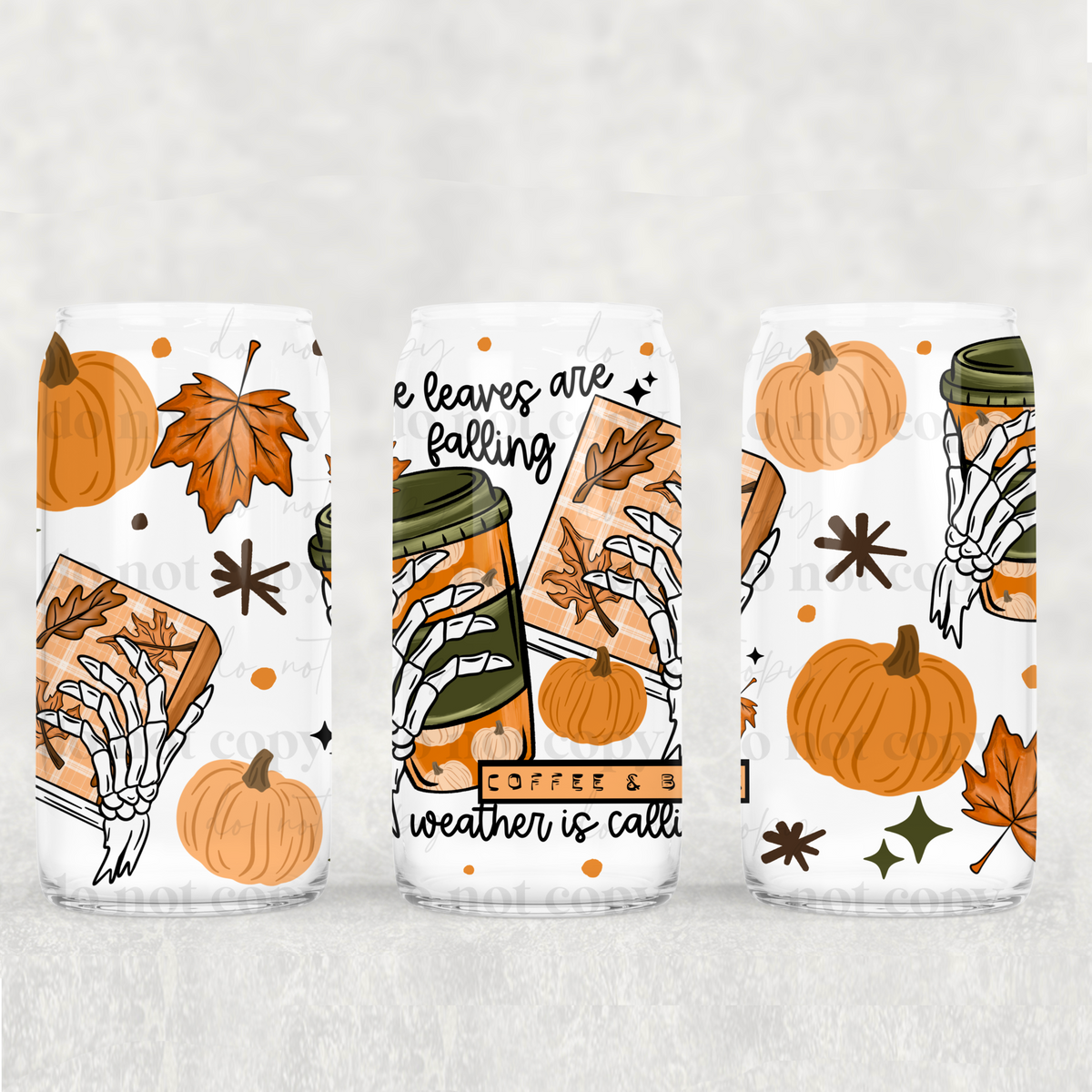 Coffee and book weather is calling (CSC) UV DTF WRAP