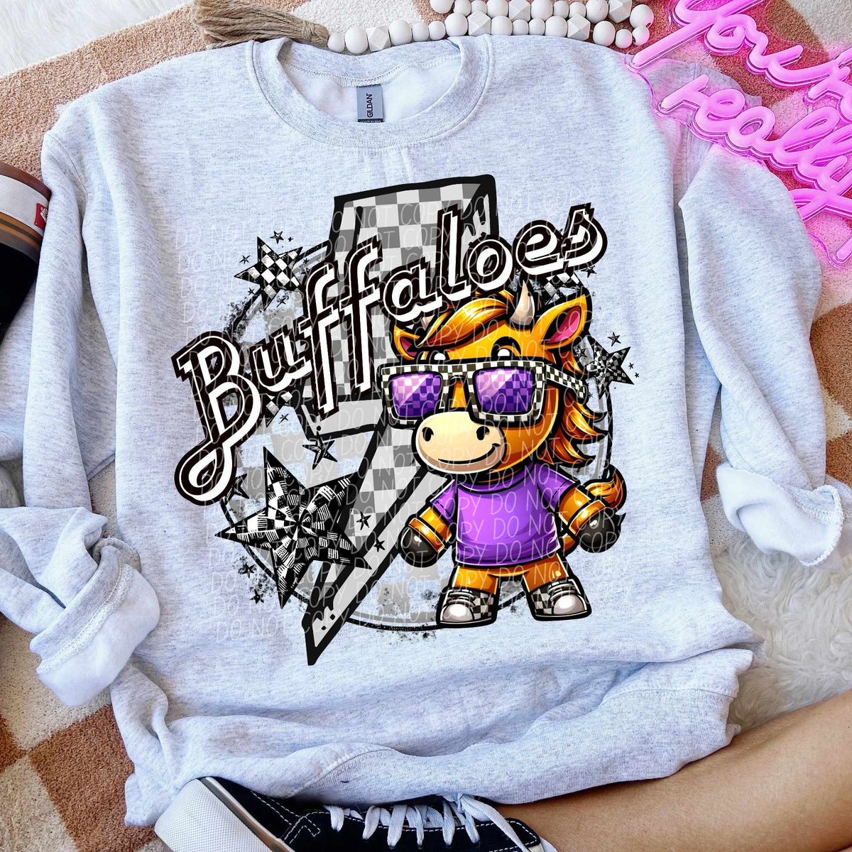 Buffaloes purple outfit lightning bolt (CITY) 52467 DTF transfer