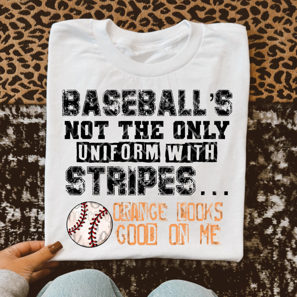 Baseball’s not the only uniform with stripes (Virgo) 96763 DTF transfer