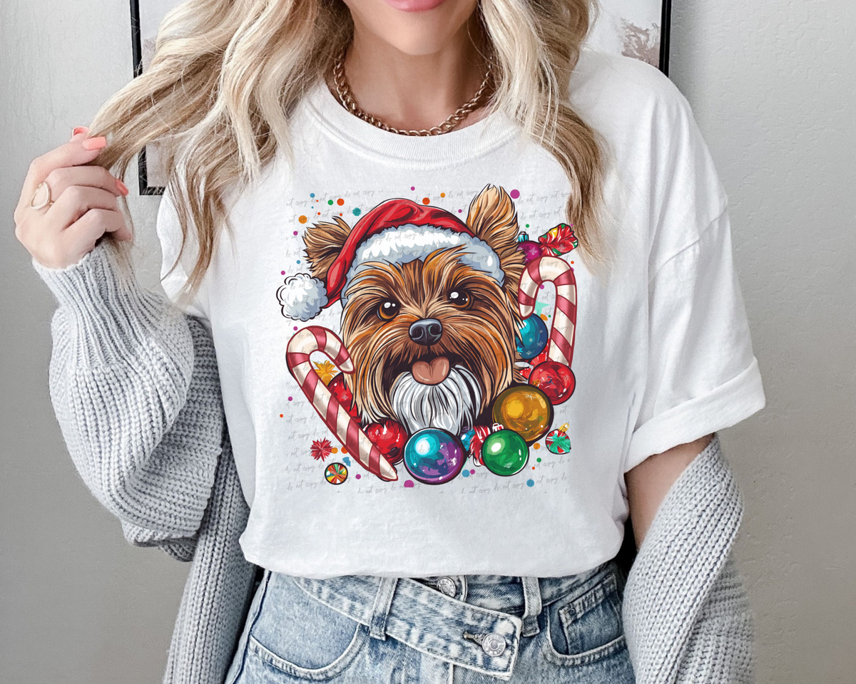 Christmas yorkie (SSD) 67445 DTF transfer